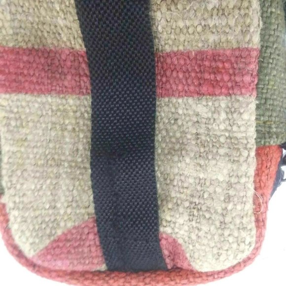 Jute Bag Hippie Shoulder Crossbody Waist Pouch - Picture 7 of 9